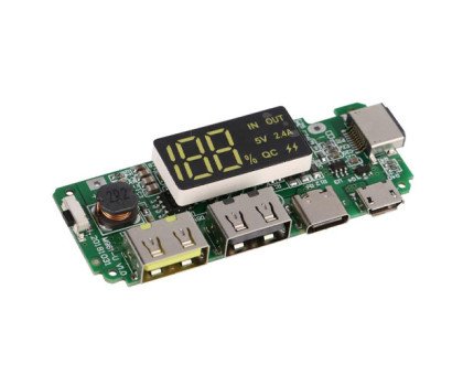 Контролер зарядки Li-ion батарей 18650 для Power Bank РК-дисплей 2xUSB, H961-U 4.0