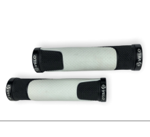 Ручки вело руля (грипсы) VELO VLG-776AD3-L2-G2 AFT с замком белые