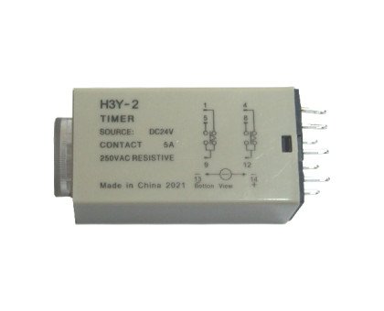 Реле часу, таймер H3Y-2, 0-30с 24В 5А на DIN-рейку