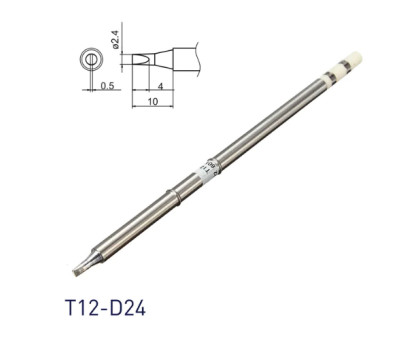 Жало наконечник T12-D24 Клин для паяльника паяльной станции Hakko T12