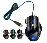 USB игровая мышь мышка 5500DPI эргономичная с выступами тихая iMice X7