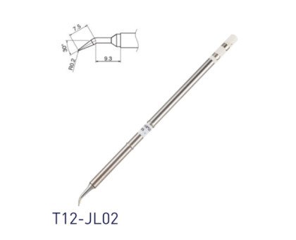 Жало наконечник T12-JL02 Изогнутое для паяльника паяльной станции Hakko T12