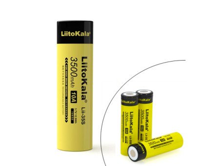 Акумулятор 18650 високого струму Li-ion 3.7В 3500мАг 10А Liitokala Lii-35S