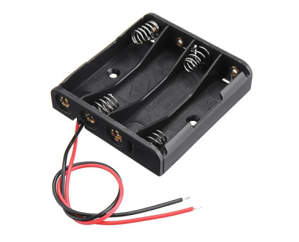 Відсік для 4 батарей AAA, 6В кейс бокс з проводами, Arduino