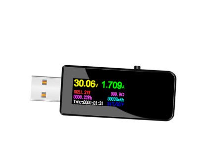 USB тестер 13в1 струму напруги ємності мАг Вт Втг D+ D- AtorchU96