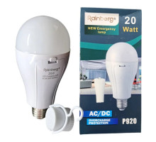 Светодиодная аварийная аккумуляторная Led лампа с 2 аккумуляторами 18650 20W E27