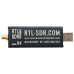 Плата приймач SDR, 500кГц-1.76ГГц, АЦП 8біт, RTL2832U R820T2, RTL-SDR V4