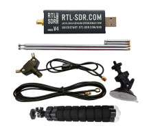 Плата приемник SDR, 500кГц-1.76ГГц, АЦП 8бит, RTL2832U R828D, RTL-SDR V4