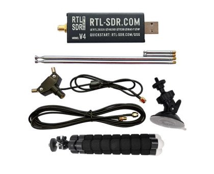 Плата приймач SDR, 500кГц-1.76ГГц, АЦП 8біт, RTL2832U R820T2, RTL-SDR V4