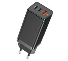 Сетевое зарядное устройство USB 2xType-C QC4.0 PD3.0 65Вт Baseus GaN3 Pro
