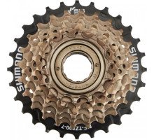 Кассета трещотка Shimano MF-TZ500 7 звезд, 14.16.18.20.22.24.28Т, коричневый