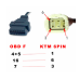 Переходник с OBD2 16pin мама на KTM 6pin папа