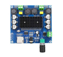 Аудио усилитель мощности звука 2х100Вт с Bluetooth и MicroSD, TDA7498