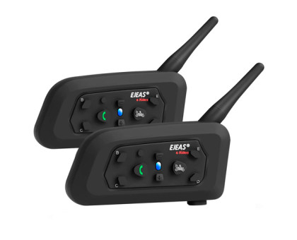 Мотогарнітура Bluetooth на шолом, ПАРА, інтерком EJEAS V6 Pro 1200