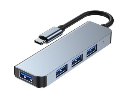 USB 3.1 Type-C хаб розгалужувач на 4x USB 3.0/USB 2.0, BC1.2 Type-C для живлення
