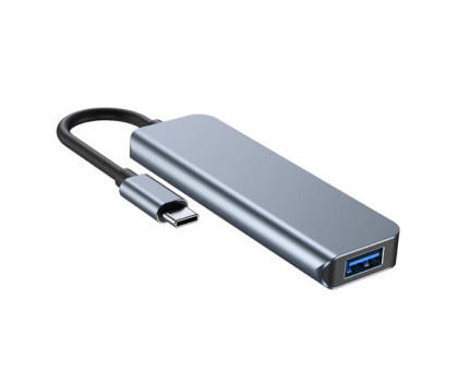 USB 3.1 Type-C хаб розгалужувач на 4x USB 3.0/USB 2.0, BC1.2 Type-C для живлення