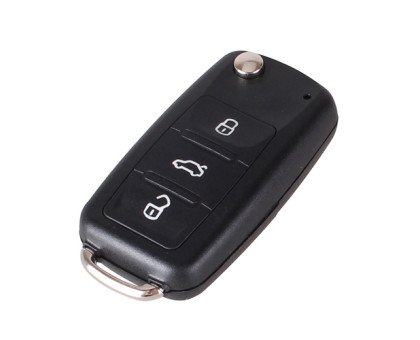 Выкидной ключ, корпус под чип, 3кн, Volkswagen, HU66
