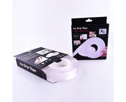 Двухсторонняя клейкая лента многоразовая 3 метра  Ivy Grip Tape, крепежная лента