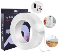 Двухсторонняя клейкая лента многоразовая 3 метра  Ivy Grip Tape, крепежная лента