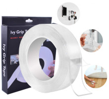 Двухсторонняя клейкая лента многоразовая 3 метра  Ivy Grip Tape, крепежная лента