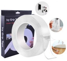 Двухсторонняя клейкая лента многоразовая 3 метра  Ivy Grip Tape, крепежная лента