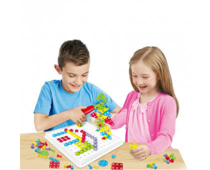 Детский развивающий конструктор Tu Le Hui Creative Puzzle 4в1 чемодан 193 детали