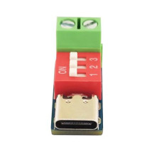 Тригер швидкої зарядки Type-C PD QC 5-20В, Dial-код, до 100Вт, CH224K