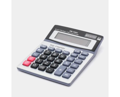 Калькулятор настільний бухгалтерський 19x14.5см 12-розрядний DM-1200V
