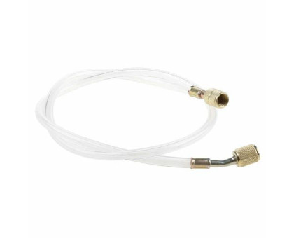 Заправний шланг для фреона R410 R22, 0.9м, 1/4-1/4, прозорий