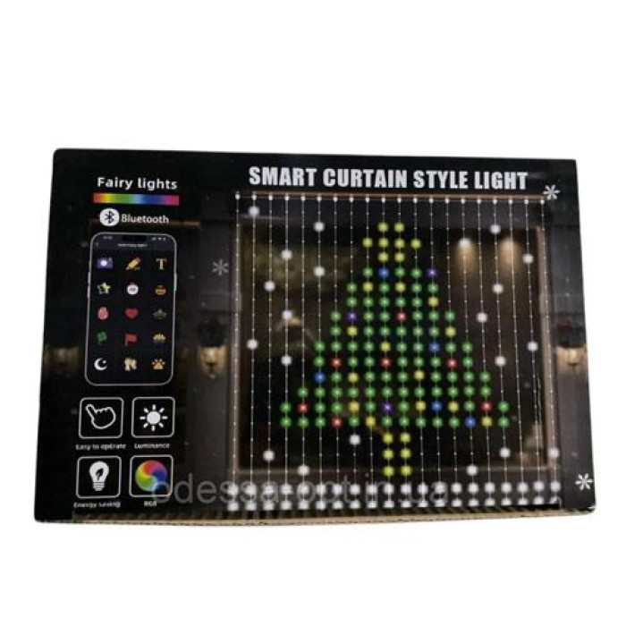 Гірлянда світлодіодна кольорова Штора з Bt і ДК 400LED 3.2 х 2м, SFK-08