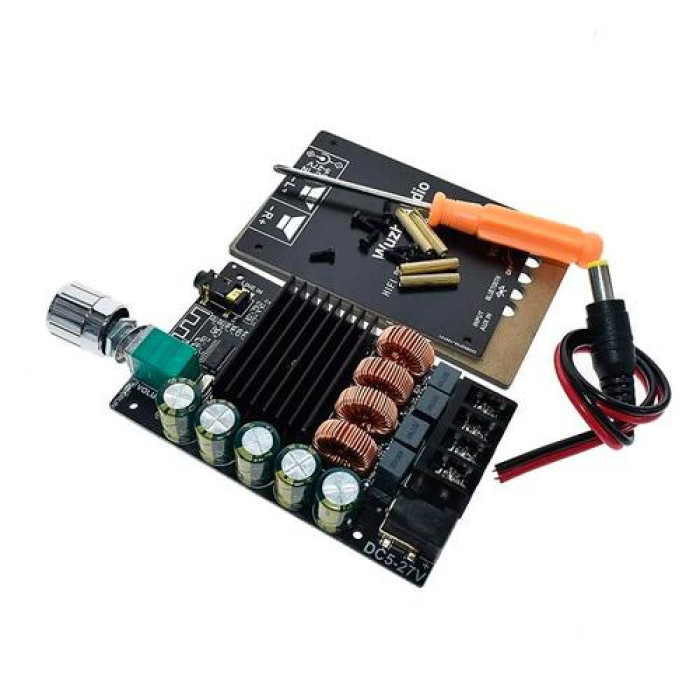 Аудио усилитель мощности звука HiFi 2x100Вт Bluetooth 5.0 TPA3116, ZK-1002