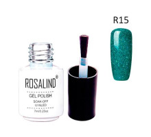 Гель-лак для ногтей маникюра 7мл Rosalind, шиммер, R15 нефритовый