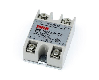 Однофазне твердотільне реле SSR-100DA-H 100A DC-AC