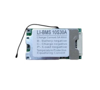 BMS контроллер 10S 30А плата заряда защиты 10х Li-ion 36В с балансиром