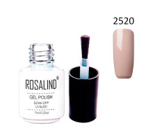 Гель-лак для нігтів манікюру 7мл Rosalind, шеллак, 2520 капучино
