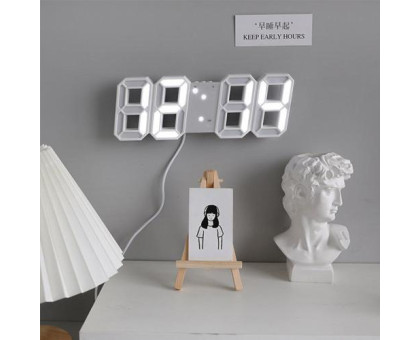 Годинник електронний LED з будильником датою і температурою, LY-1089