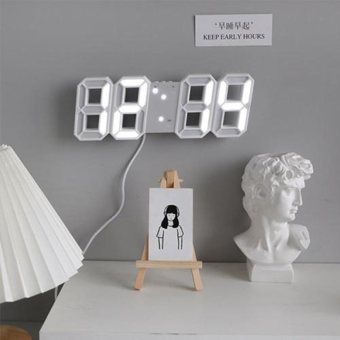 Часы электронные LED с будильником датой и температурой, LY-1089
