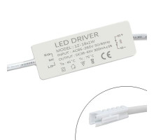 Блок питания LED драйвер трансформатор 12-18x1Вт 0.3А, AC85-265В DC36-65В, 2pin
