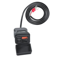 Зарядное устройство USB Type-C 50Вт SAE IP66, на руль мотоцикла
