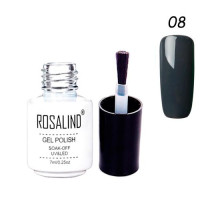 Гель-лак для нігтів манікюру 7мл Rosalind, шелак, 08 мусон