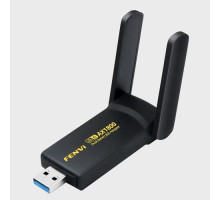USB Wi-Fi сетевой адаптер 1800Мб, 802.11ax, 2 антенны, Fenvi FU-AX1800
