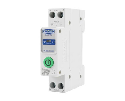 Реле контроля напряжения и тока с Wi-Fi, 220В, 1-63А, DIN, TOMZN TOB9S-VAP