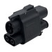 Адаптер CCS2 на CCS1 Type2 AC+DC, 350А 350кВт 1000В, GUWIEYG