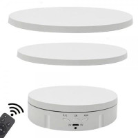 Стенд 14.5см для предметної зйомки 360град, ДК, платформи 18/22см, 3 швидкості, білий