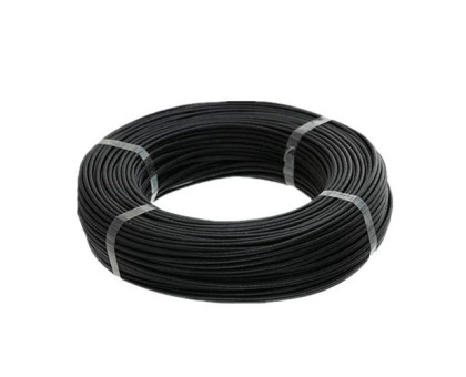 Провод медный 12AWG 600В 4.5мм 100м, в силиконовой изоляции, черный