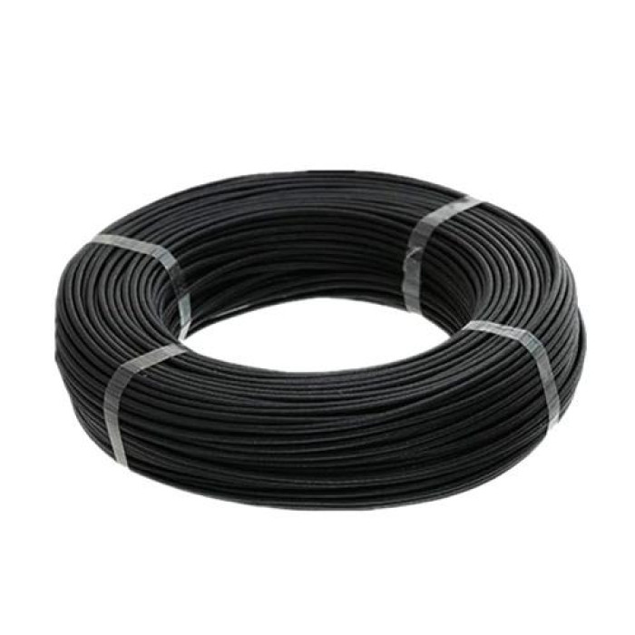 Дріт мідний 12AWG 600В 4.5мм 100м, у силіконовій ізоляції, чорний