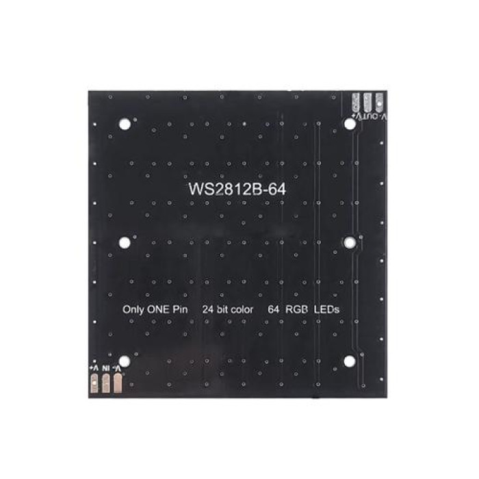 Матрица светодиодная WS2812B-64 8x8 RGB, адресная LED панель