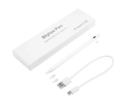 Стилус активний для Apple iPad Bluetooth Type-C, 2 накінечника та чохол