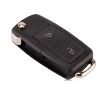 Выкидной ключ, корпус под чип, 2кн DKT0269, Volkswagen, без лезвия