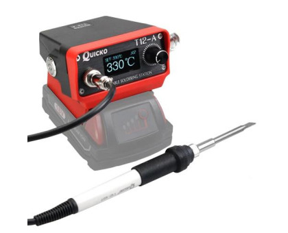 Паяльна станція Quicko T12-A для Makita 18-21В, 72Вт OLED, портативна